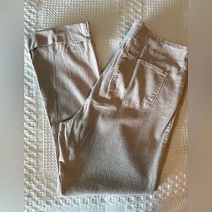 NYDJ Apparel Women’s Casual Linen Beige Striped Boyfriend Fit Pants-16